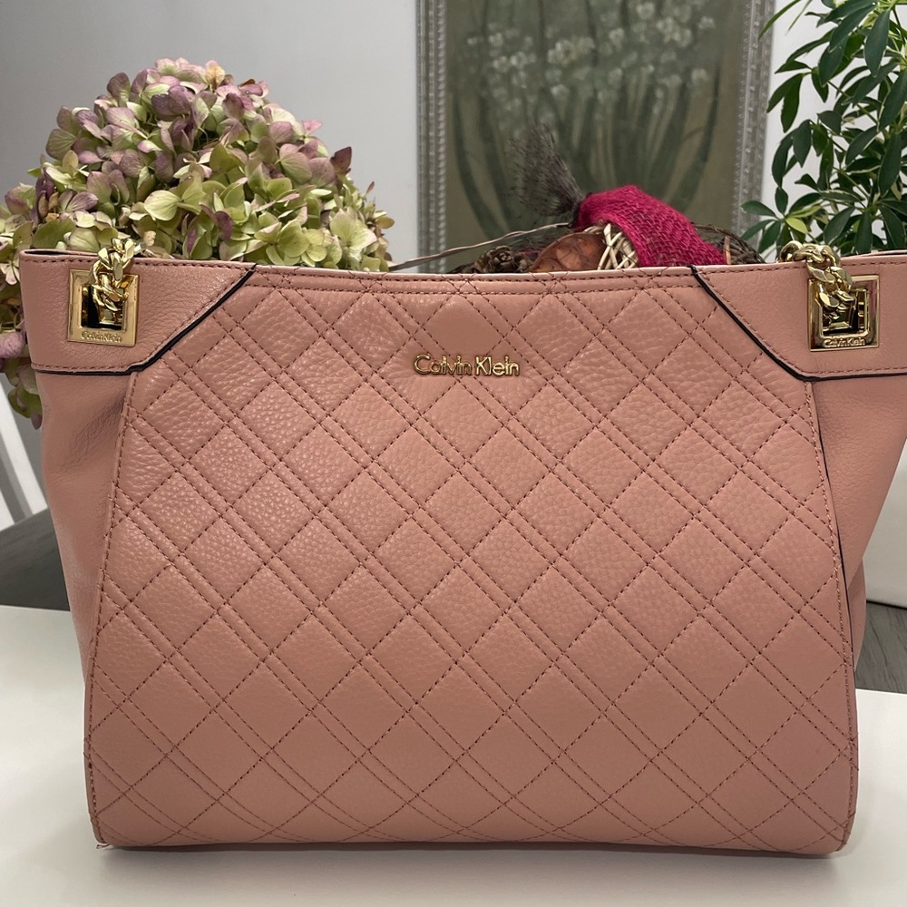 Calvin Klein Pink Quilted Women's Bag